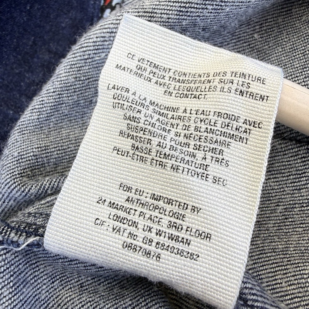 Anthropologie Pilcro & The Letterpress Bootcut Denim Jeans Patch Pocket Size 32 - Picture 7 of 10